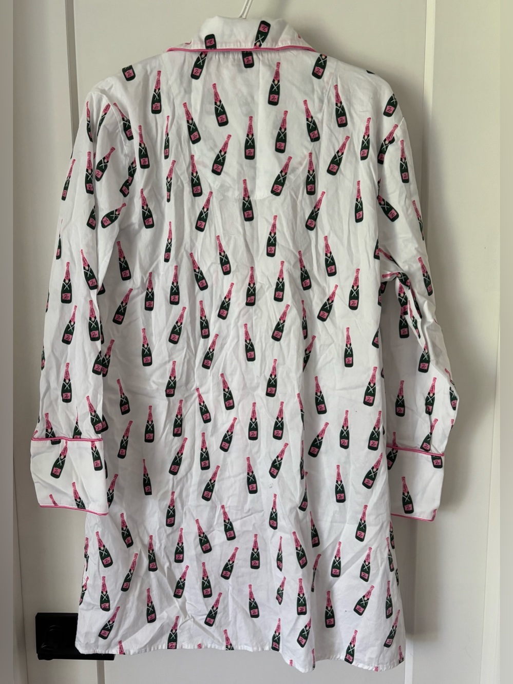 Toss Designs $88 Sleep Tight Champagne Bottle Night Shirt Size L/XL - Picture 8 of 8